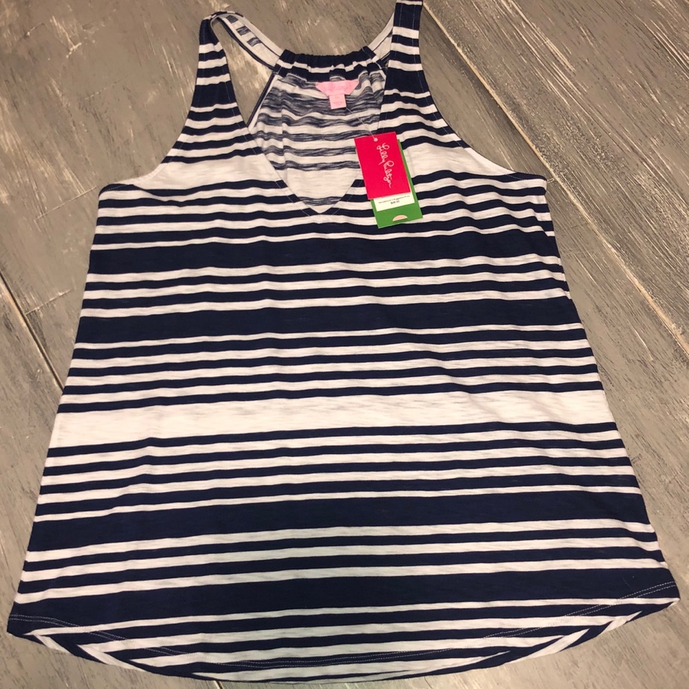 Lilly Pulitzer Minka Top Bright Navy